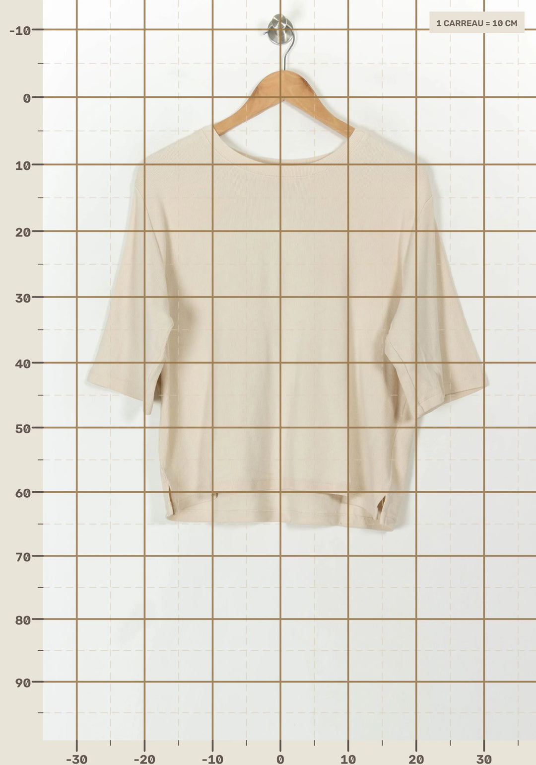 Tee-shirt Beige - Taille L/40 de la marque Sessùn | PARAD120281 - Vendu par Paradigme - Image 4