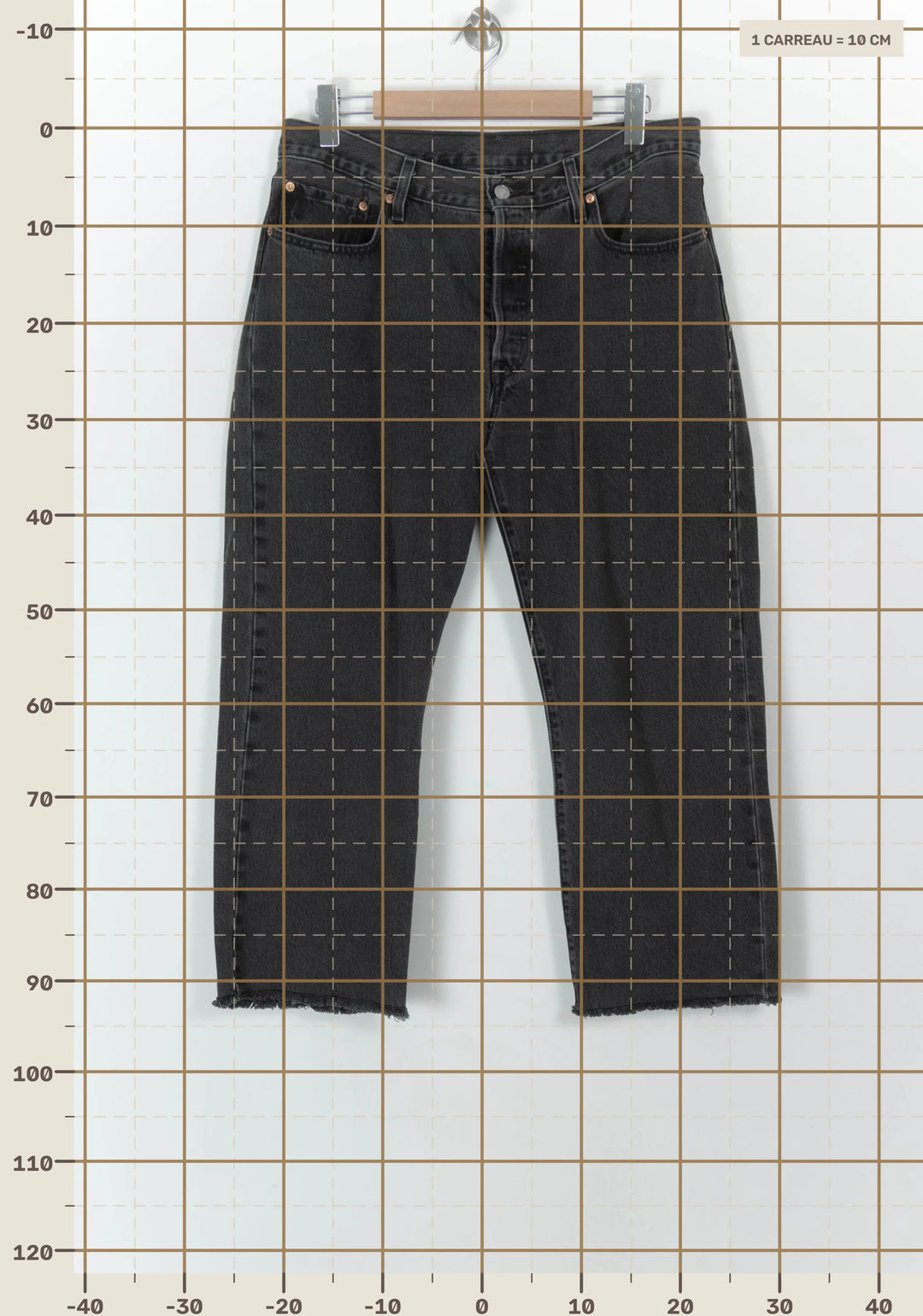 Jean Droit Gris - Taille XL/42 de la marque Levi&