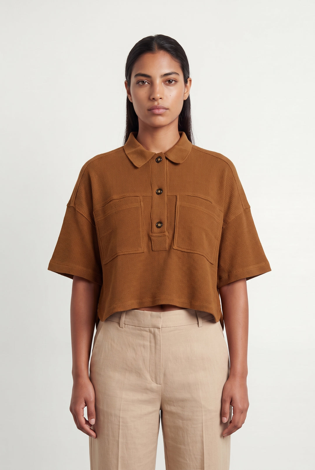 Chemise Marron - Taille L/40 de la marque Sessùn | PARAD120293 - Vendu par Paradigme - Image 1