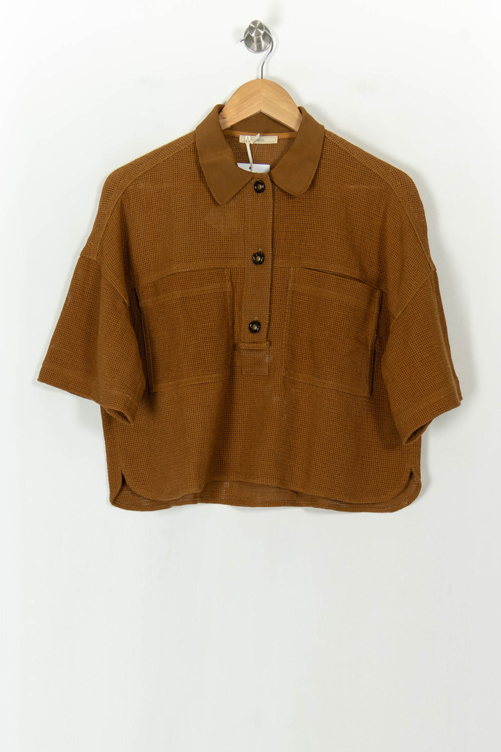 Chemise Marron - Taille L/40 de la marque Sessùn | PARAD120293 - Vendu par Paradigme - Image 2