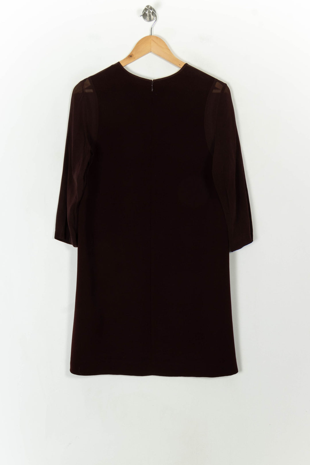 Robe Droite Bordeaux - Taille L/40 de la marque The Kooples | PARAD120294 - Vendu par Paradigme - Image 5