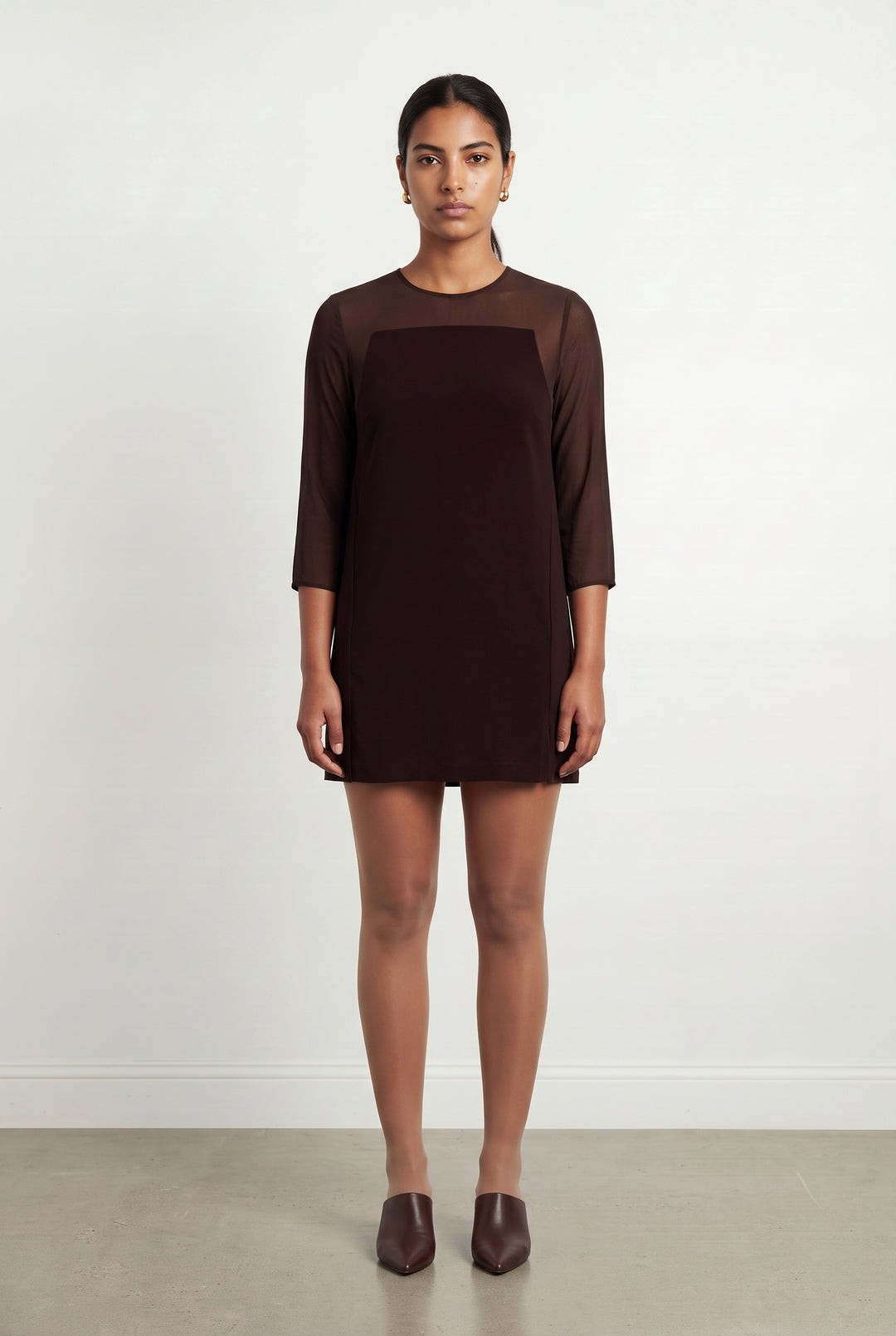 Robe Droite Bordeaux - Taille L/40 de la marque The Kooples | PARAD120294 - Vendu par Paradigme - Image 1