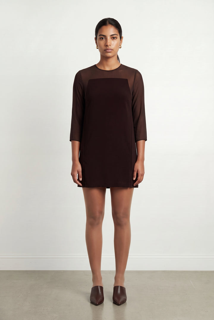 Robe Droite Bordeaux - Taille L/40 de la marque The Kooples | PARAD120294 - Vendu par Paradigme - Image 1