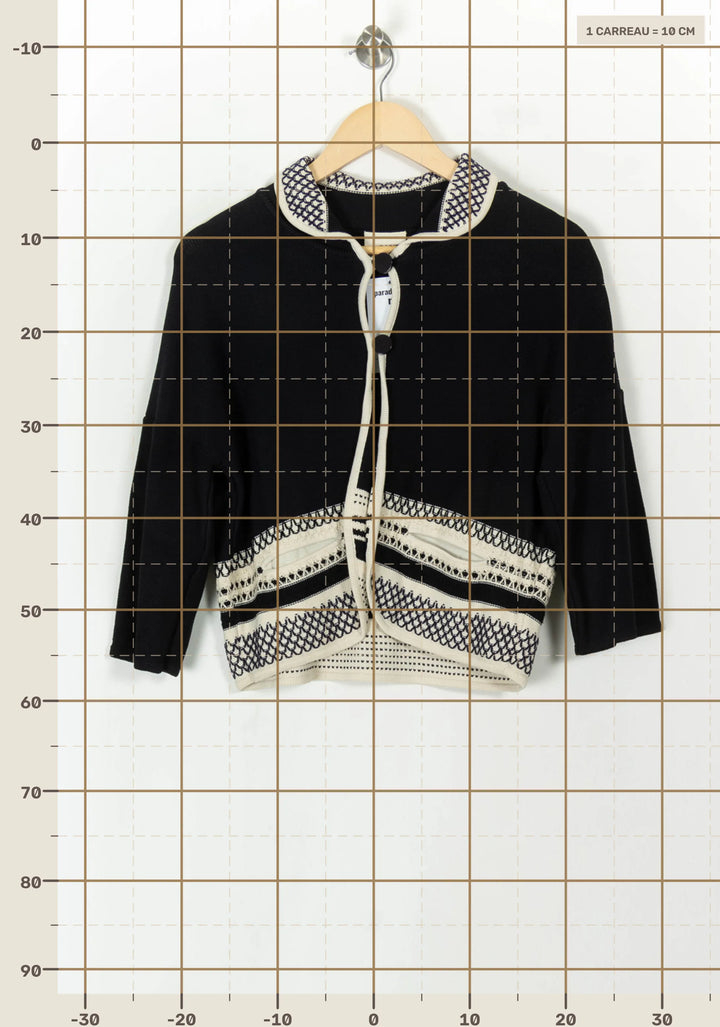 Gilet Bleu et Blanc - Taille M/38 de la marque Rodier | PARAD120296 - Vendu par Paradigme - Image 4