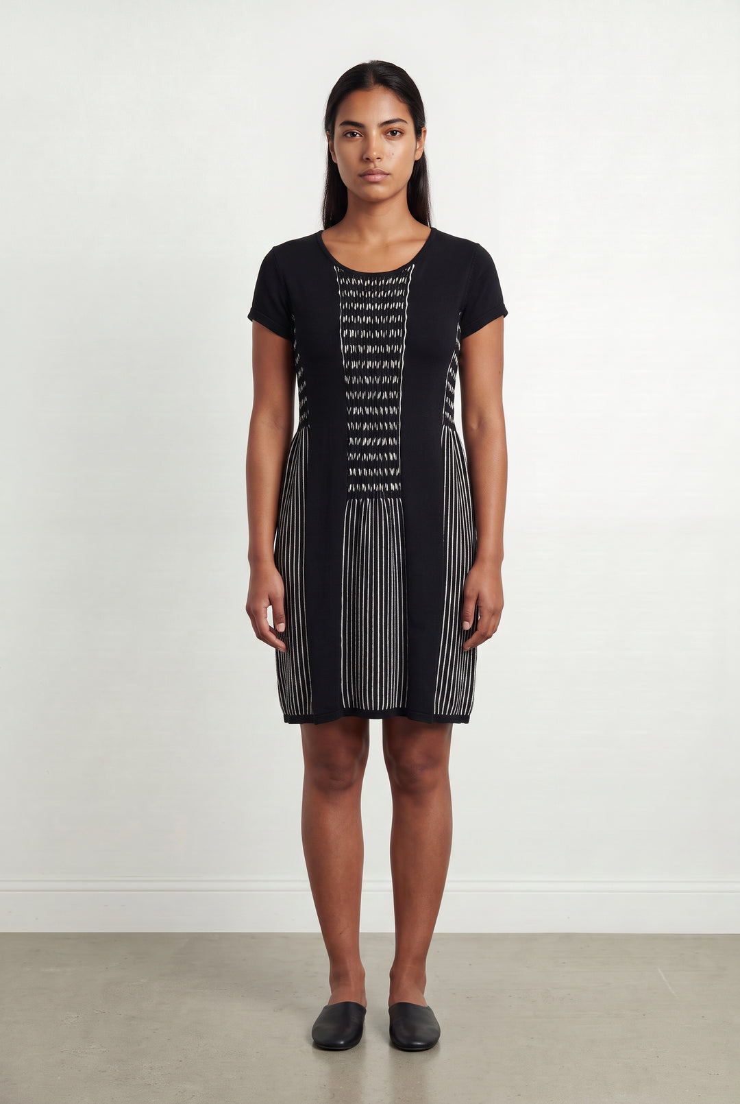 Robe Midi Noire et Blanche - Taille L/40 de la marque Rodier | PARAD120297 - Vendu par Paradigme - Image 1
