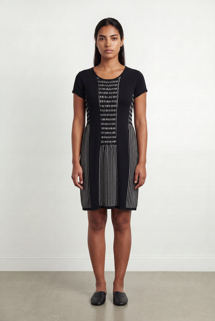 Robe Midi Noire et Blanche - Taille L/40 de la marque Rodier | PARAD120297 - Vendu par Paradigme - Image 1