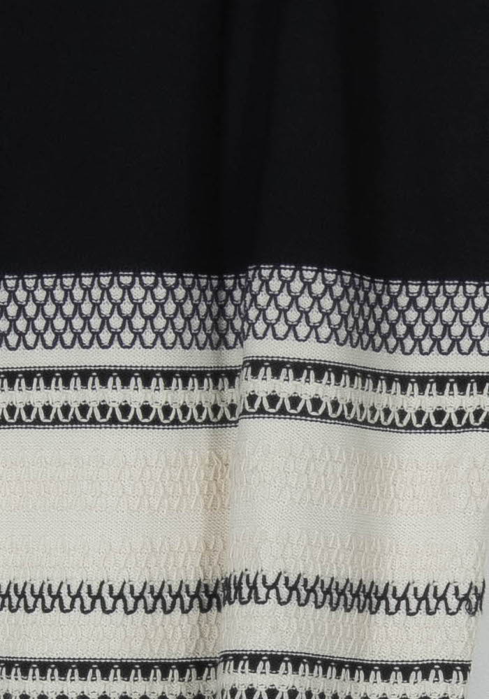 Jupe Courte Noire et Blanche - Taille L/40 de la marque Rodier | PARAD120298 - Vendu par Paradigme - Image 3