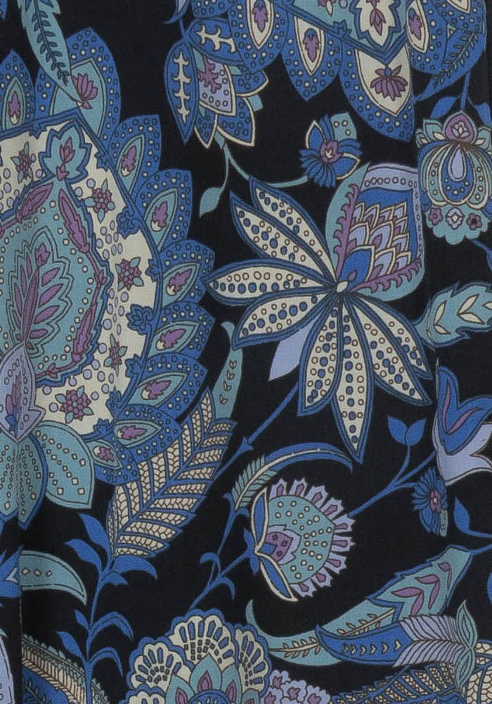 Pantalon Large Bleu et Noir - Taille M/38 de la marque La Fée Maraboutée | PARAD120299 - Vendu par Paradigme - Image 3