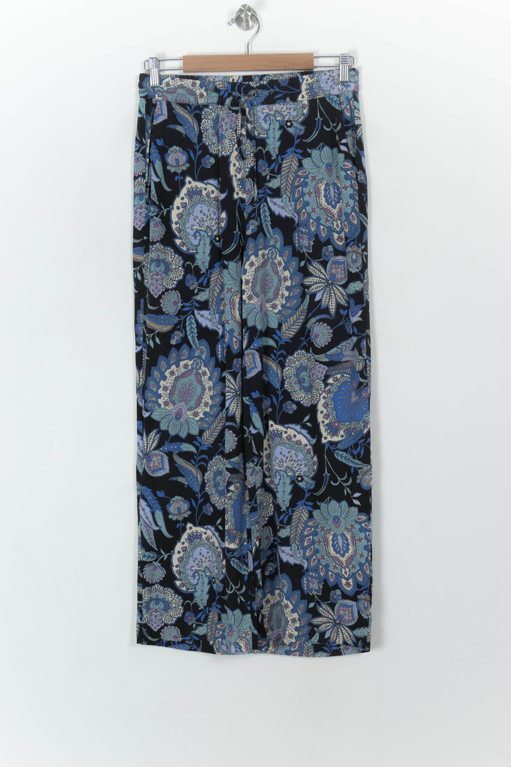 Pantalon Large Bleu et Noir - Taille M/38 de la marque La Fée Maraboutée | PARAD120299 - Vendu par Paradigme - Image 2