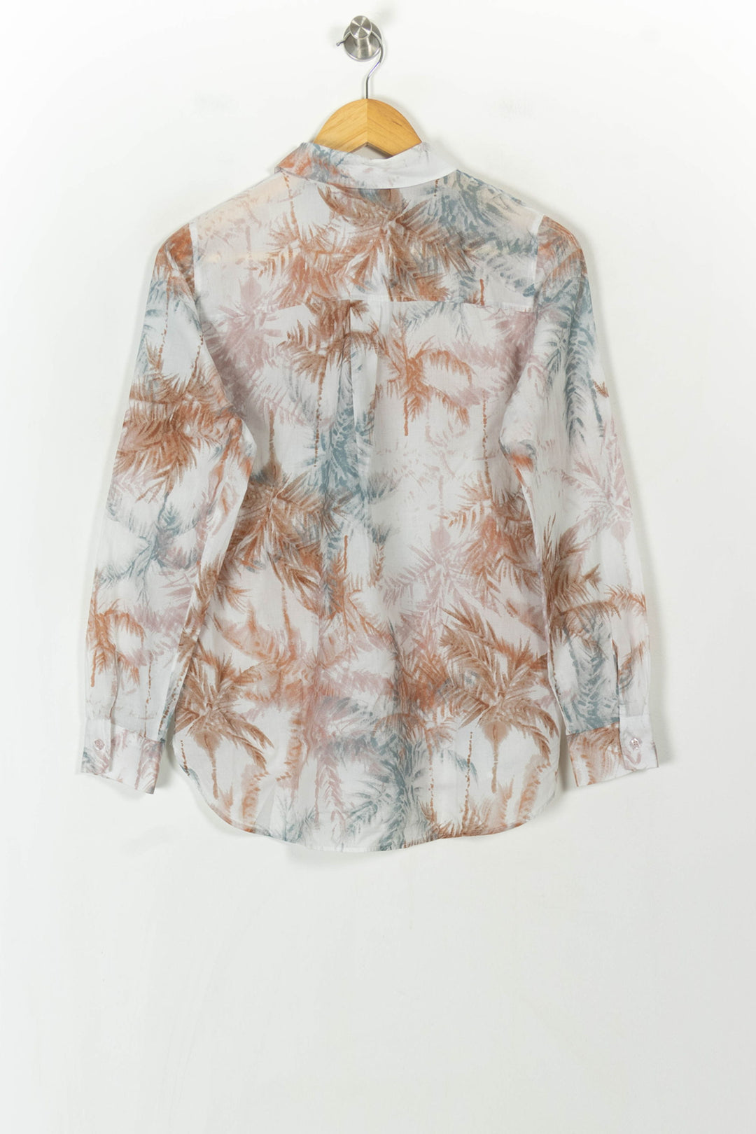 Chemisier Beige et Bleu - Taille M/38 de la marque La Fée Maraboutée | PARAD120307 - Vendu par Paradigme - Image 5