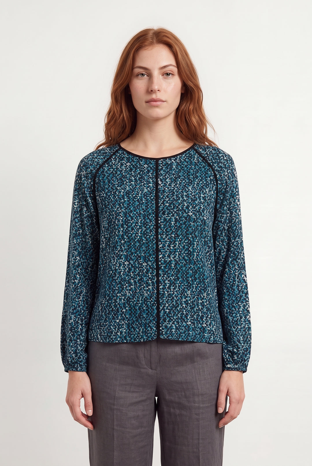 Blouse Bleue - Taille M/38 de la marque La Fée Maraboutée | PARAD120308 - Vendu par Paradigme - Image 1
