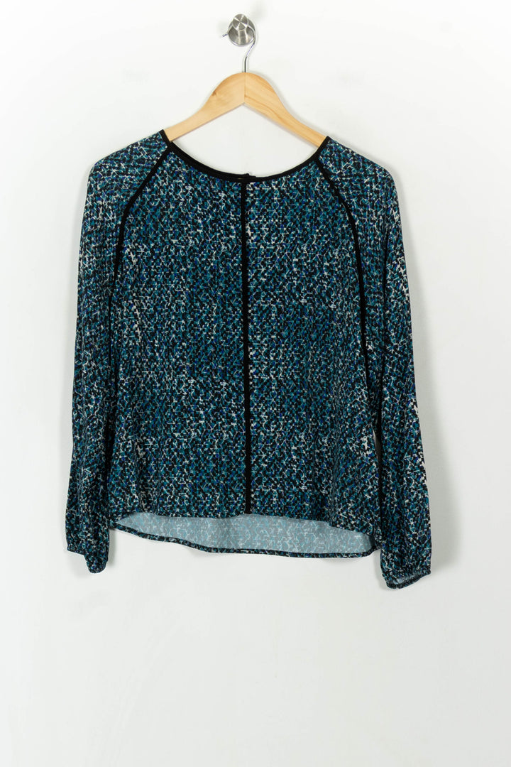 Blouse Bleue - Taille M/38 de la marque La Fée Maraboutée | PARAD120308 - Vendu par Paradigme - Image 2