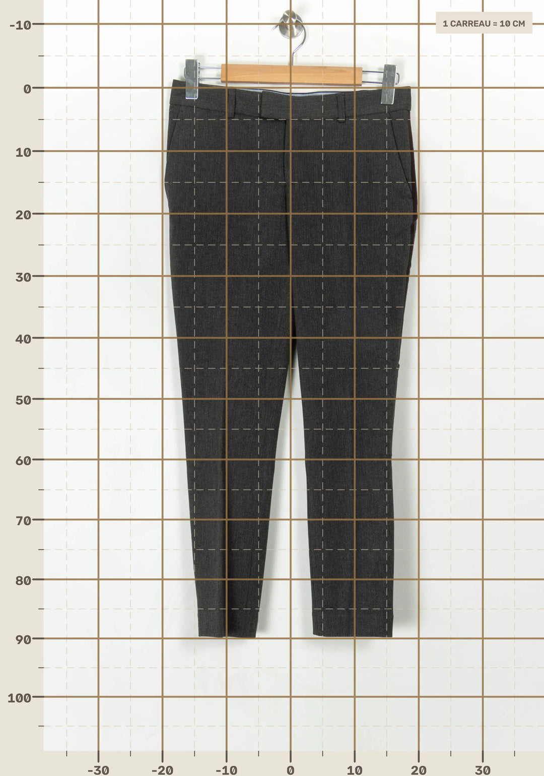 Pantalon De Costume Gris - Taille S/36 de la marque Léon &amp; Harper | PARAD120309 - Vendu par Paradigme - Image 4