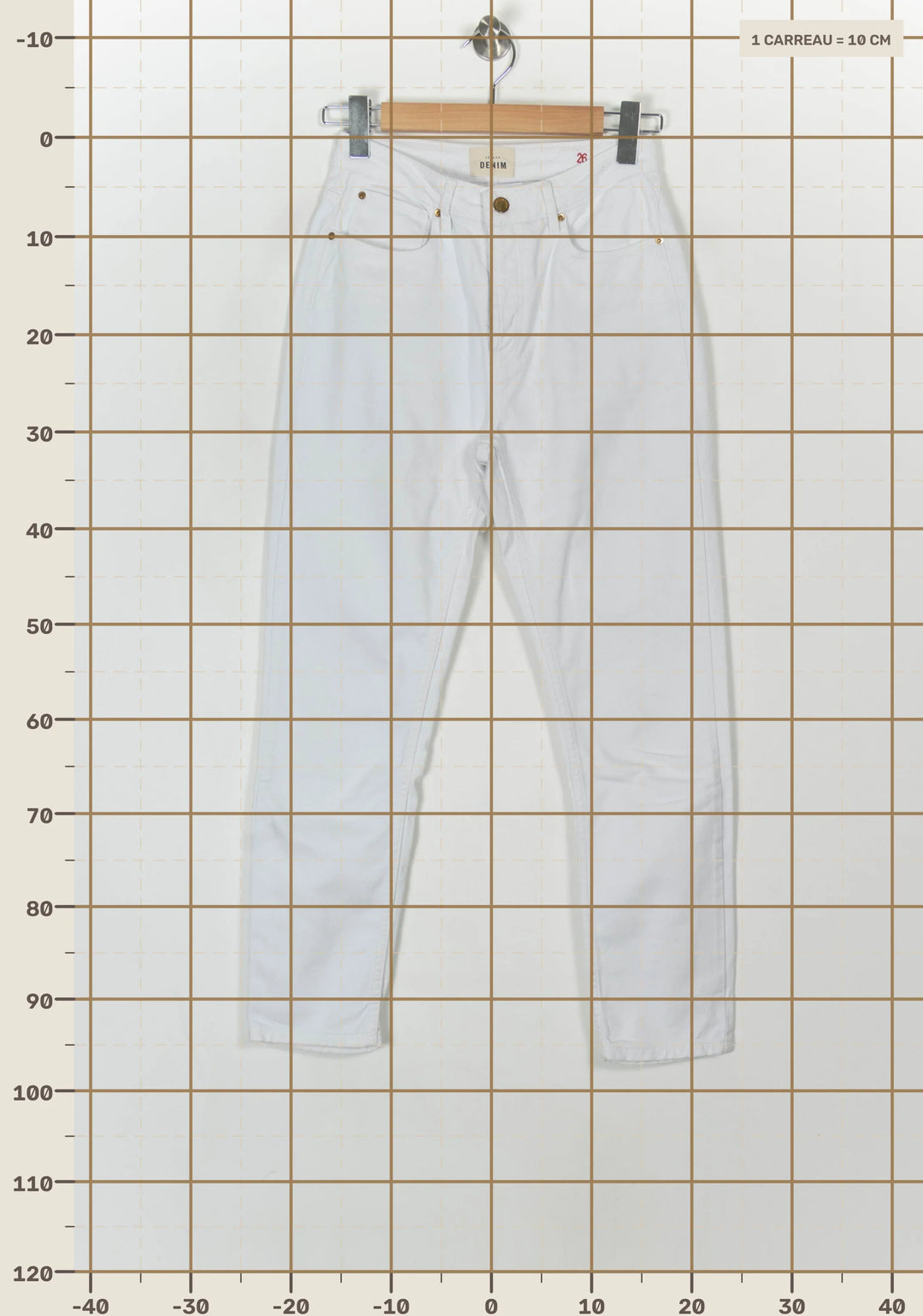 Jean Blanc - Taille S/36 de la marque Sézane | PARAD120310 - Vendu par Paradigme - Image 4