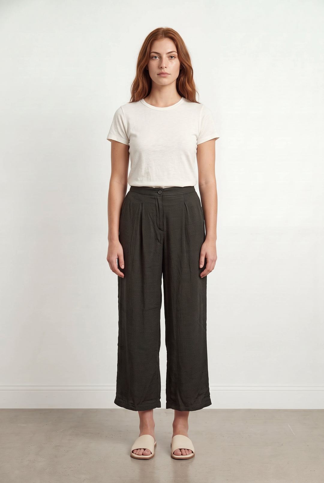 Pantalon Large Vert - Taille S/36 de la marque American Vintage | PARAD120311 - Vendu par Paradigme - Image 1
