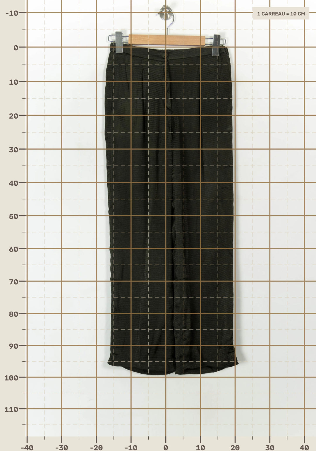 Pantalon Large Vert - Taille S/36 de la marque American Vintage | PARAD120311 - Vendu par Paradigme - Image 4