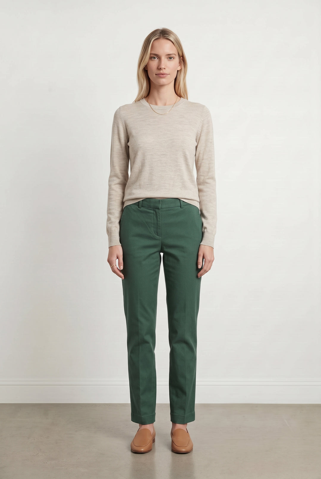 Pantalon Vert - Taille S/36 de la marque Léon & Harper | PARAD120312 - Vendu par Paradigme - Image 1