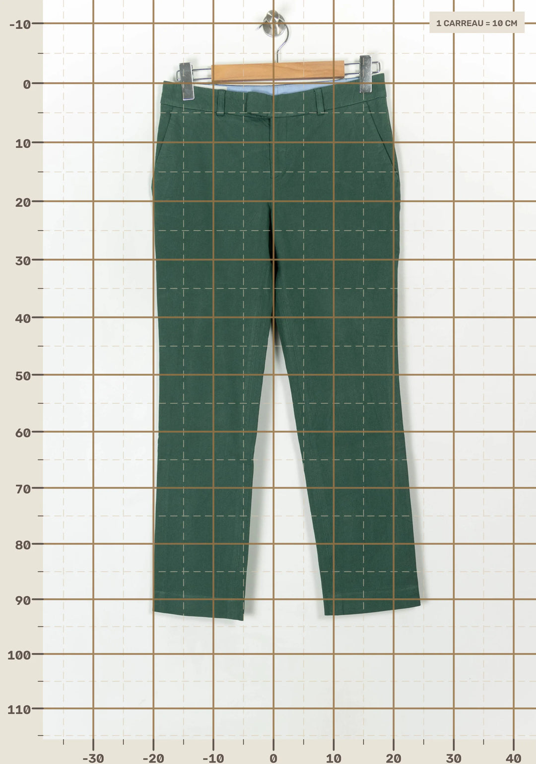 Pantalon Vert - Taille S/36 de la marque Léon &amp; Harper | PARAD120312 - Vendu par Paradigme - Image 4