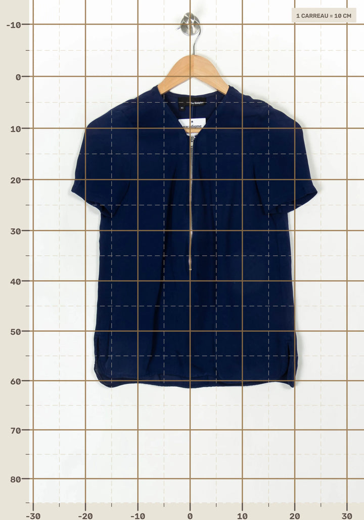 Blouse Bleue - Taille XS/34 de la marque The Kooples | PARAD120317 - Vendu par Paradigme - Image 4