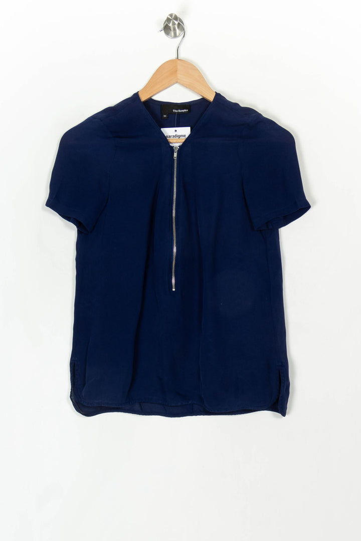 Blouse Bleue - Taille XS/34 de la marque The Kooples | PARAD120317 - Vendu par Paradigme - Image 2