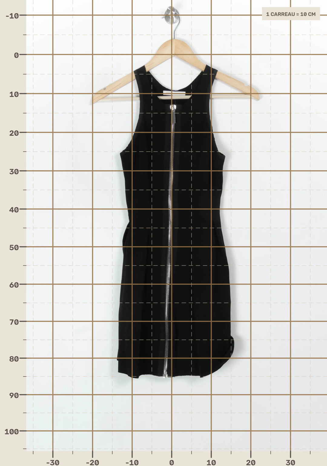 Robe Zippée Noire - Taille S/36 de la marque Maje | PARAD120319 - Vendu par Paradigme - Image 4