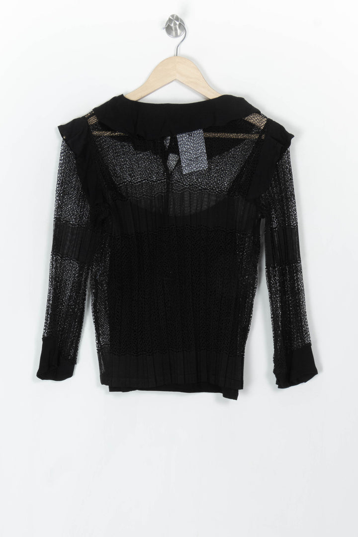 Blouse Noire - Taille S/36 de la marque Maje | PARAD120323 - Vendu par Paradigme - Image 5