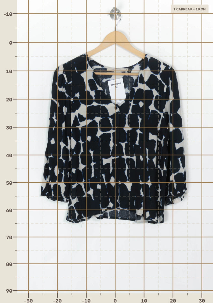 Blouse Bleu et Blanc - Taille M/38 de la marque La Fée Maraboutée | PARAD120325 - Vendu par Paradigme - Image 4