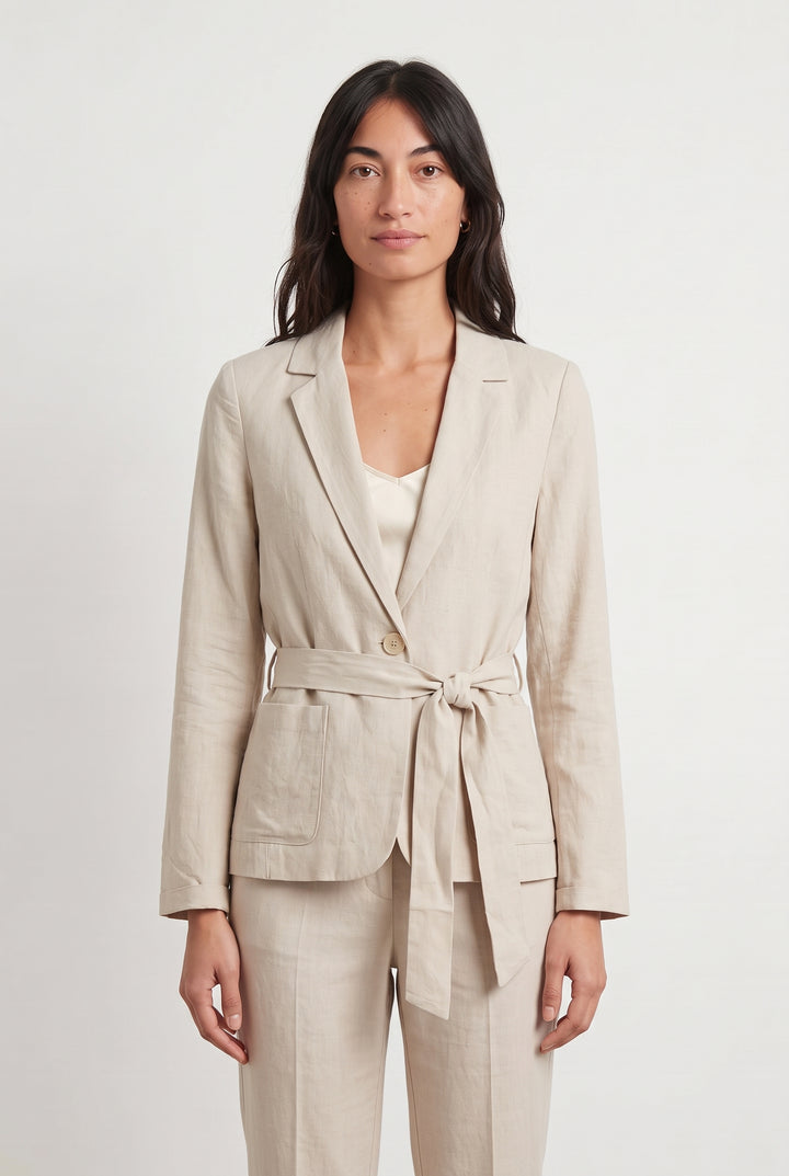 Blazer Beige - Taille S/36 de la marque La Fée Maraboutée | PARAD120327 - Vendu par Paradigme - Image 1