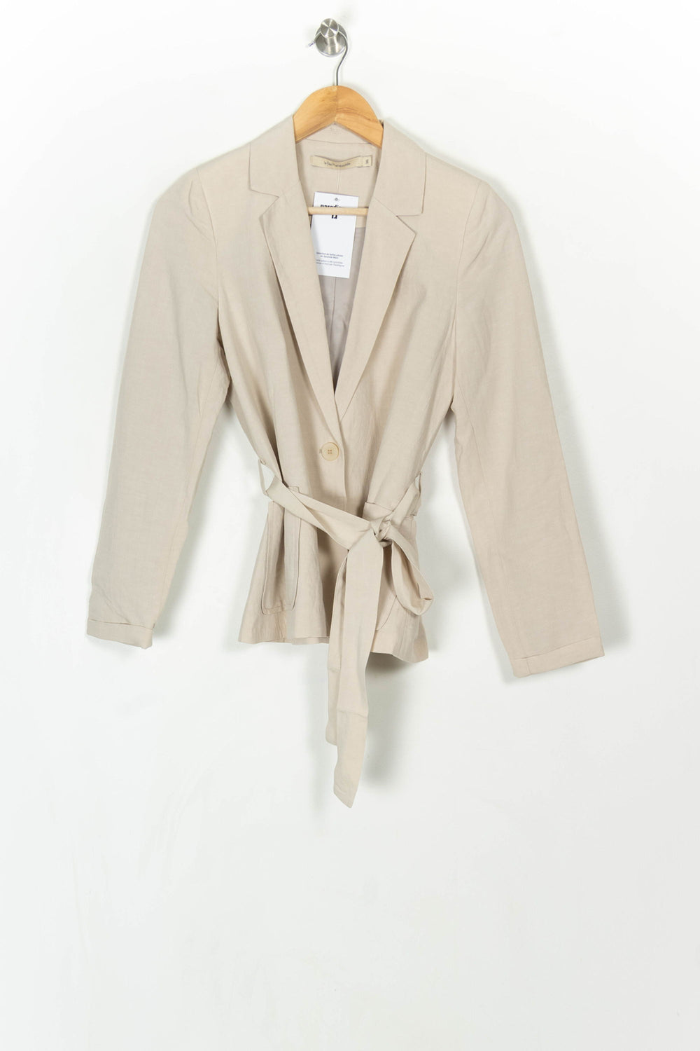Blazer Beige - Taille S/36 de la marque La Fée Maraboutée | PARAD120327 - Vendu par Paradigme - Image 2