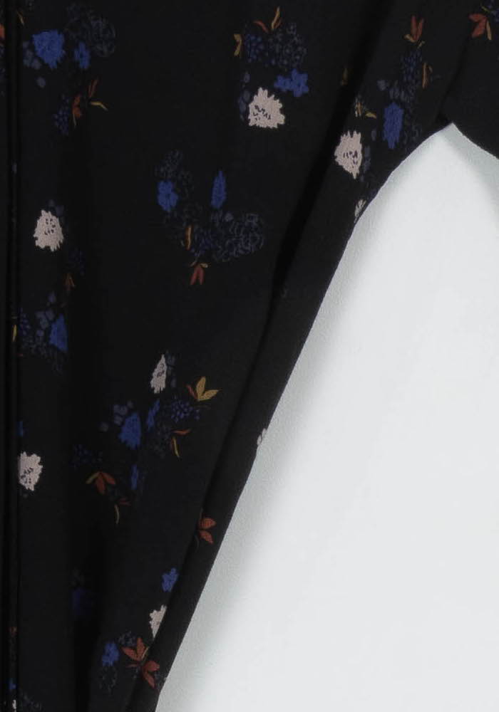 Robe Chemise Noire et Bleue - Taille S/36 de la marque Sessùn | PARAD120338 - Vendu par Paradigme - Image 3