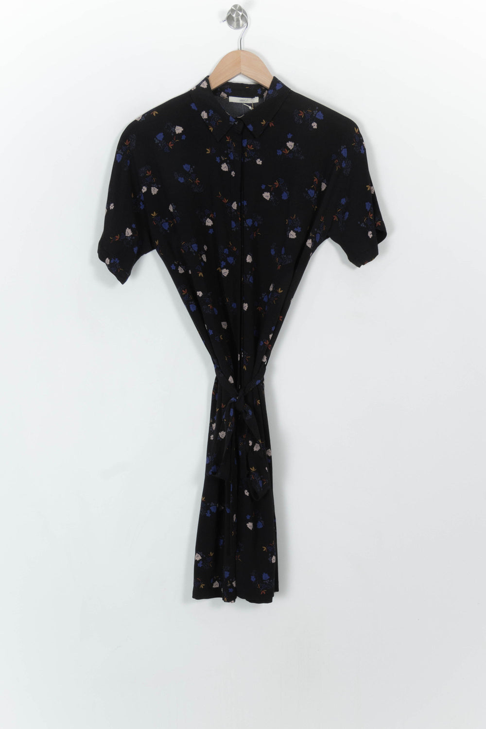 Robe Chemise Noire et Bleue - Taille S/36 de la marque Sessùn | PARAD120338 - Vendu par Paradigme - Image 2