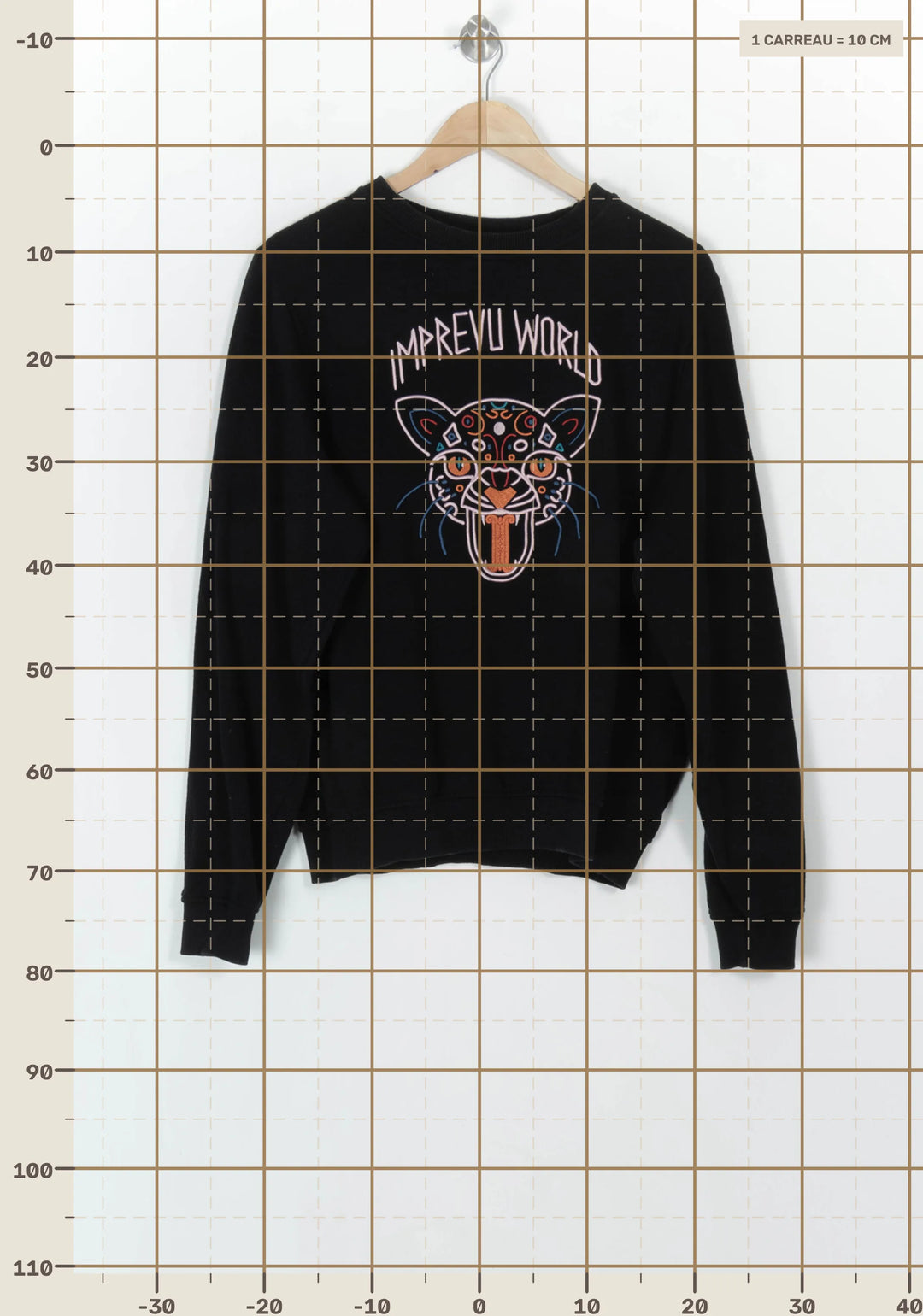 Sweat Noir - Taille S/36 de la marque Imprevu | PARAD120341 - Vendu par Paradigme - Image 4