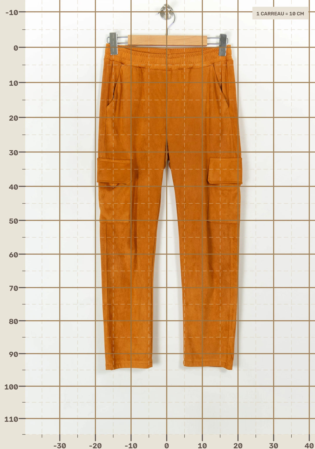 Pantalon Cargo Orange - Taille S/36 de la marque Imprevu | PARAD120343 - Vendu par Paradigme - Image 4