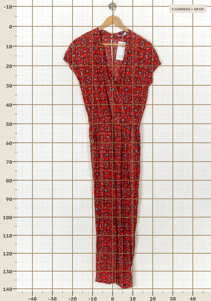 Combinaison Rouge à Motifs - Taille M/38 de la marque ZAPA | PARAD120347 - Vendu par Paradigme - Image 4