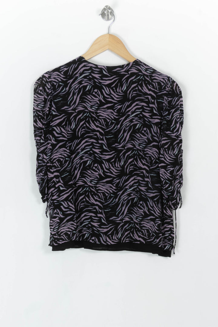 Blouse Noire et Violette - Taille S/36 de la marque The Kooples | PARAD120351 - Vendu par Paradigme - Image 5
