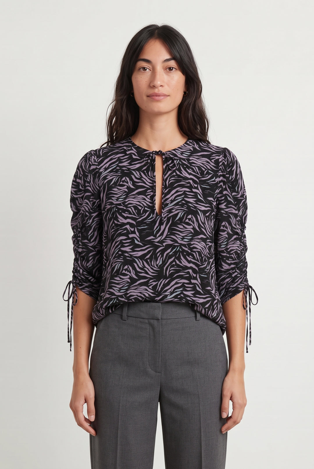 Blouse Noire et Violette - Taille S/36 de la marque The Kooples | PARAD120351 - Vendu par Paradigme - Image 1