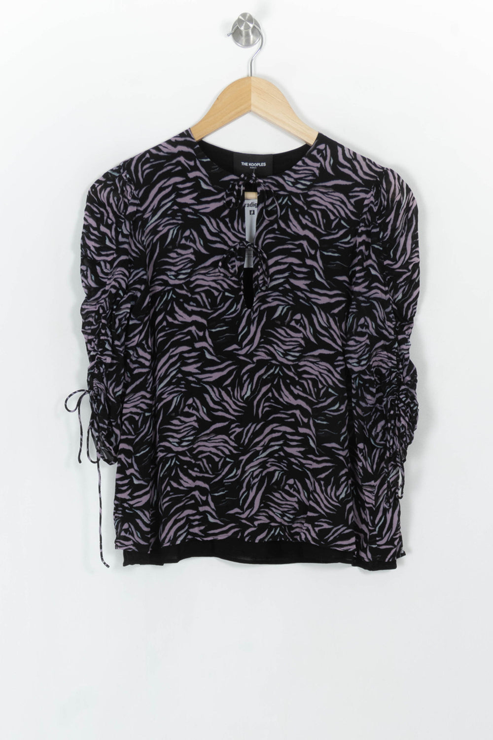 Blouse Noire et Violette - Taille S/36 de la marque The Kooples | PARAD120351 - Vendu par Paradigme - Image 2