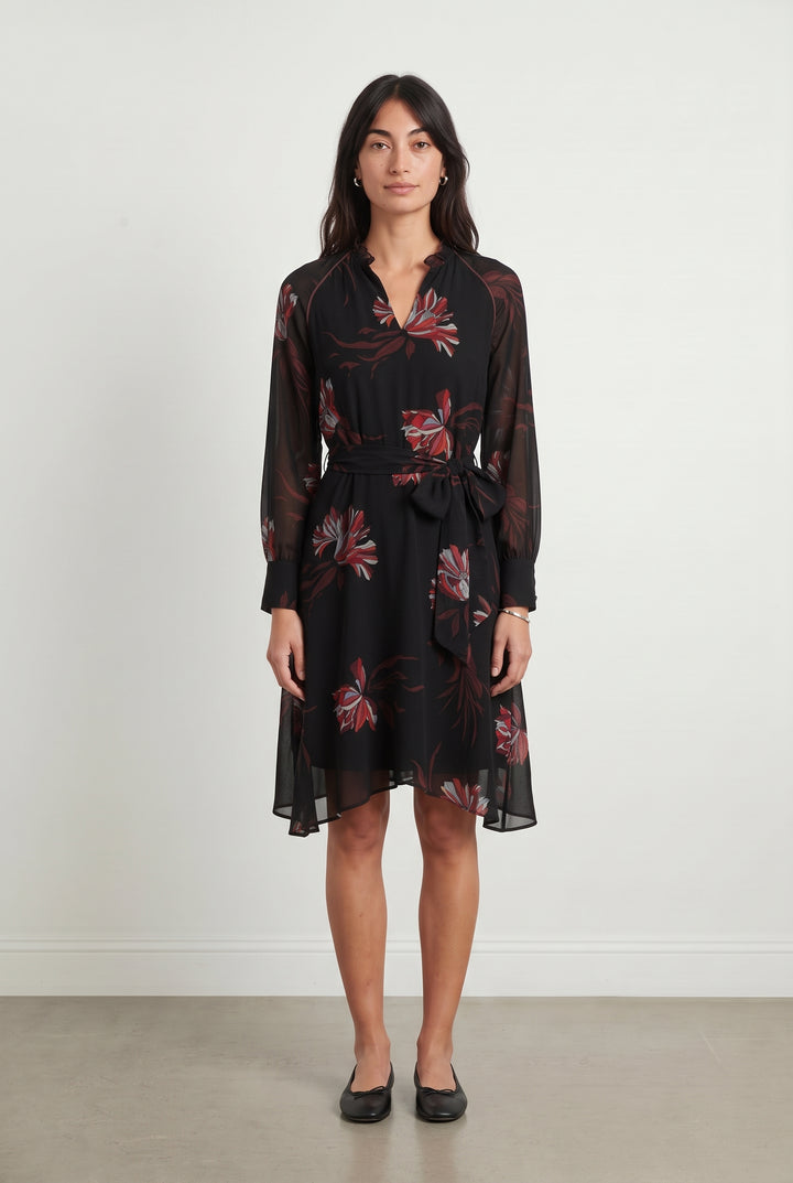 Robe Portefeuille Noire et Rouge - Taille S/36 de la marque One Step | PARAD120352 - Vendu par Paradigme - Image 1