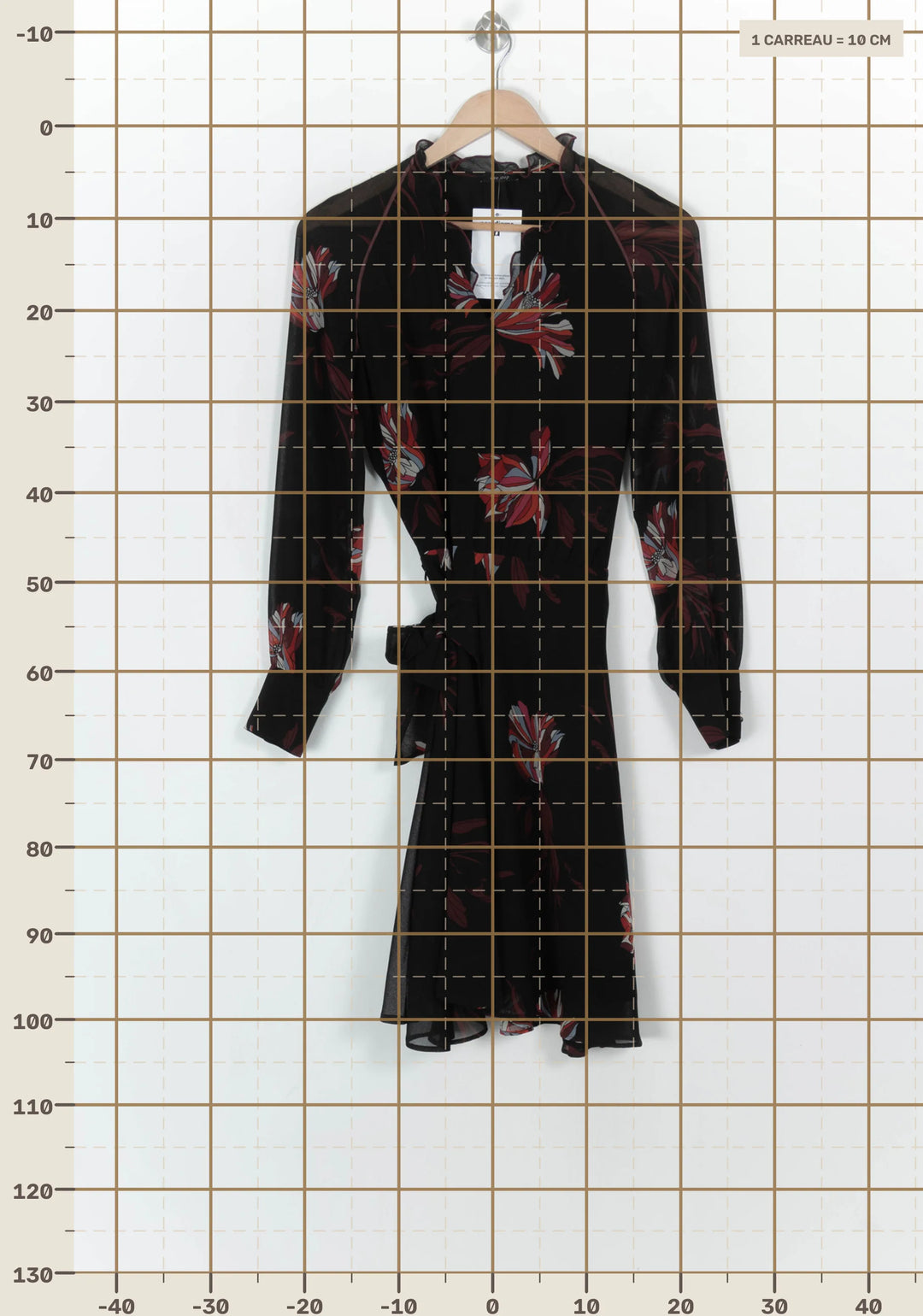 Robe Portefeuille Noire et Rouge - Taille S/36 de la marque One Step | PARAD120352 - Vendu par Paradigme - Image 4