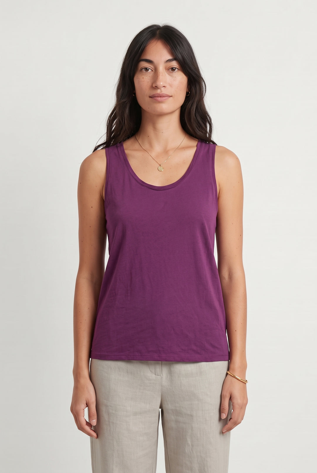 Débardeur Violet - Taille S/36 de la marque American Vintage | PARAD120356 - Vendu par Paradigme - Image 1