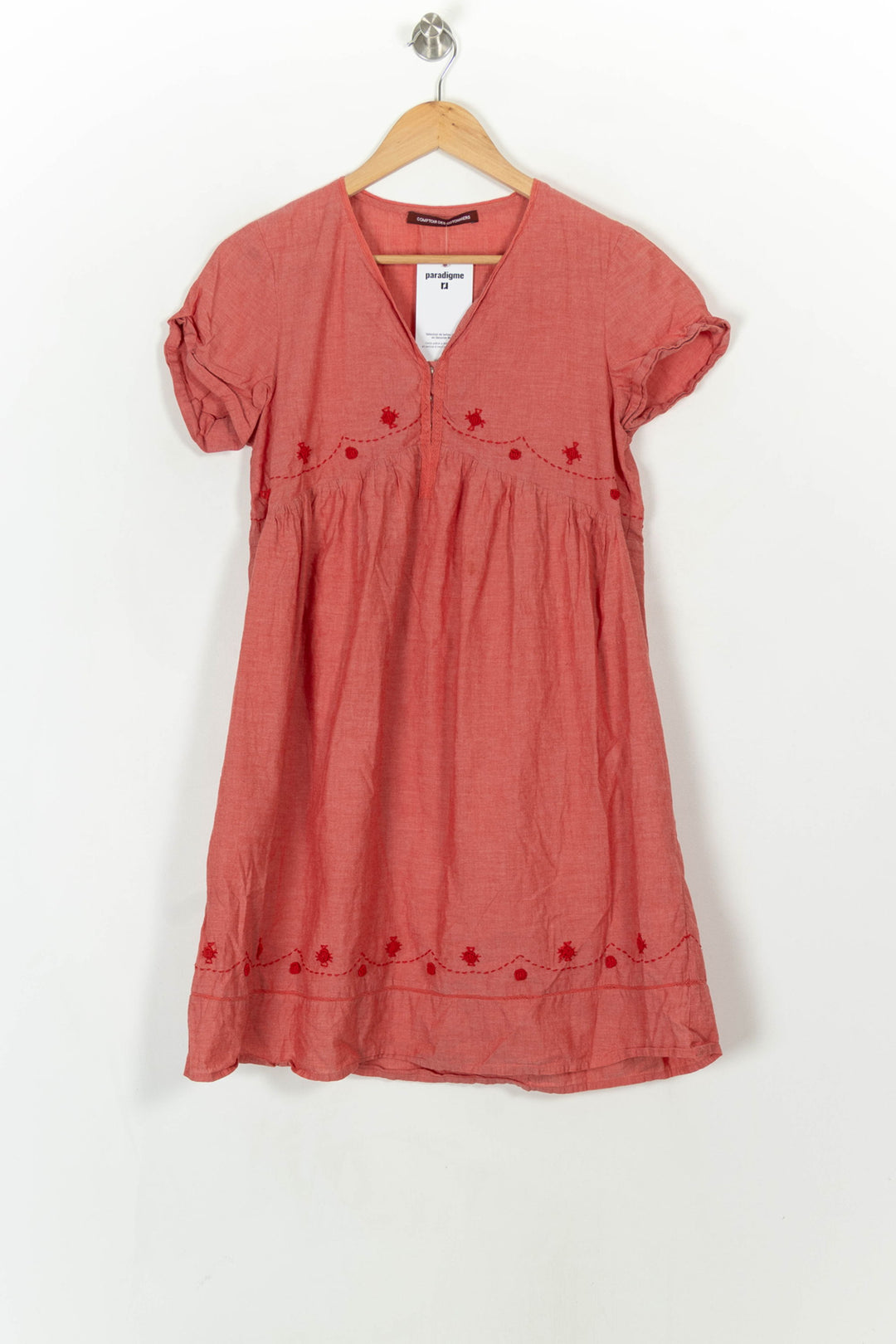 Robe Courte Rouge - Taille S/36 de la marque Comptoir des Cotonniers | PARAD120357 - Vendu par Paradigme - Image 2
