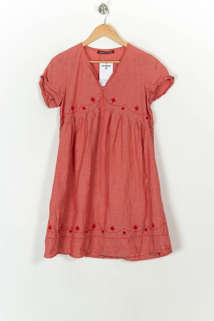 Robe Courte Rouge - Taille S/36 de la marque Comptoir des Cotonniers | PARAD120357 - Vendu par Paradigme - Image 2