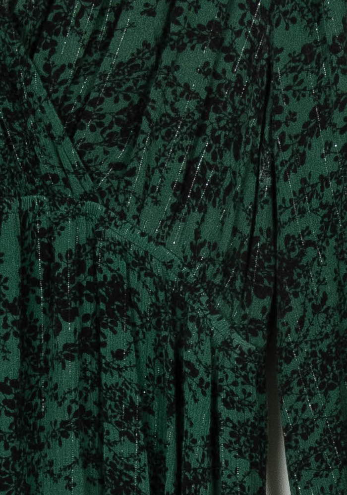 Robe Longue Verte et Noire - Taille M/38 de la marque Sud express | PARAD120364 - Vendu par Paradigme - Image 3