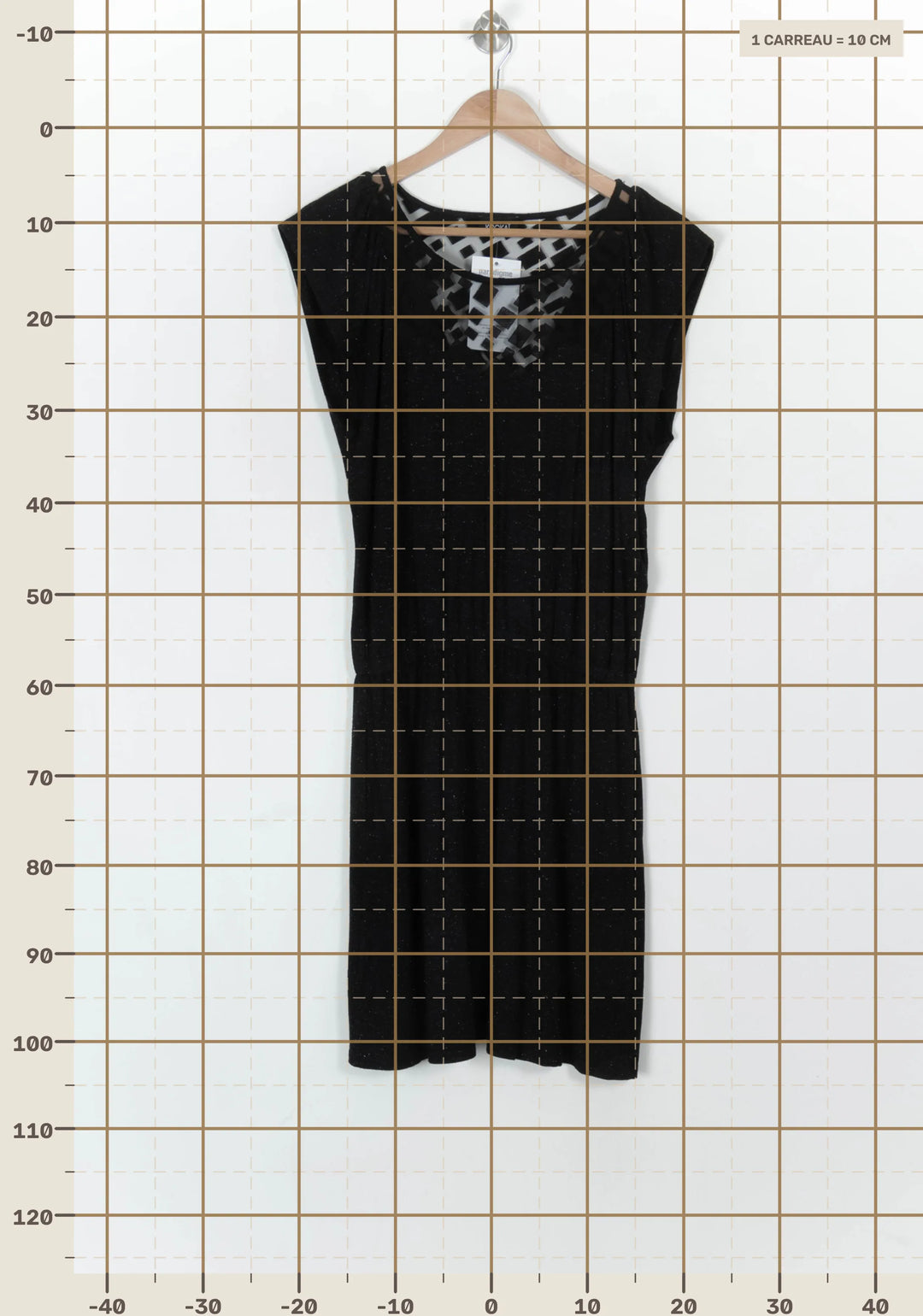 Robe Noire - Taille M/38 de la marque Kookai | PARAD120366 - Vendu par Paradigme - Image 4