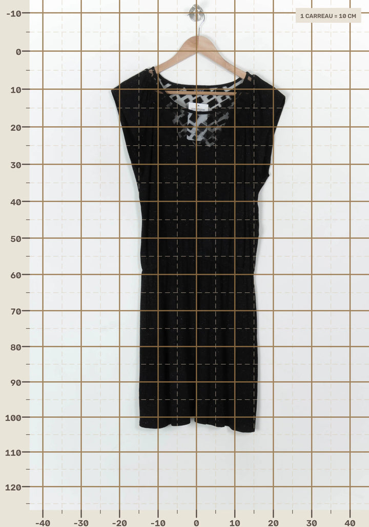 Robe Noire - Taille M/38 de la marque Kookai | PARAD120366 - Vendu par Paradigme - Image 4