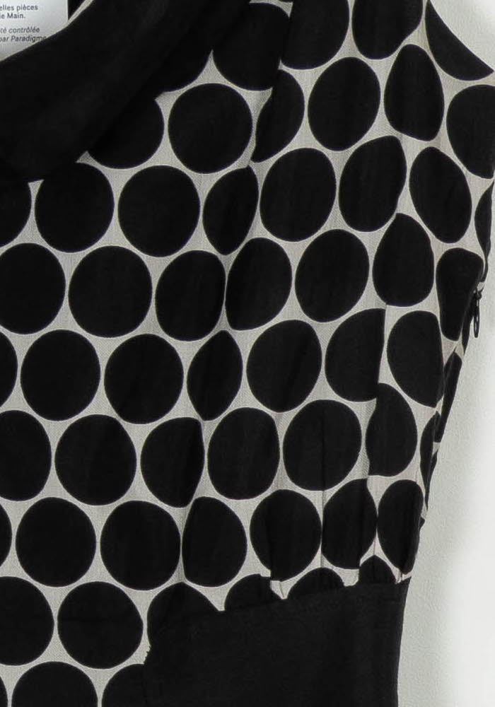 Robe Courte Noire et Blanche - Taille S/36 de la marque Comptoir des Cotonniers | PARAD120372 - Vendu par Paradigme - Image 3