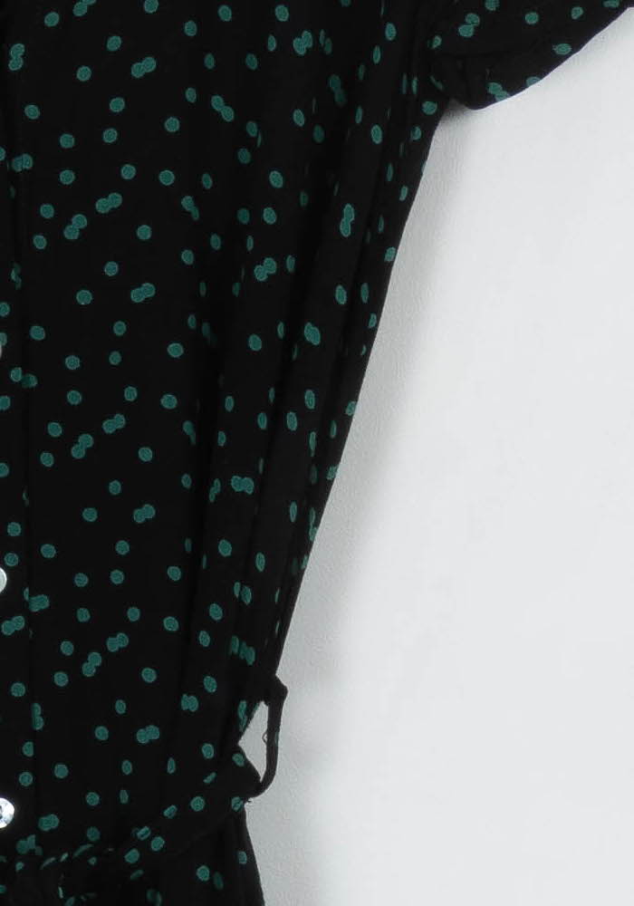 Robe Chemise Noire et Verte - Taille S/36 de la marque Karl Marc John | PARAD120375 - Vendu par Paradigme - Image 3
