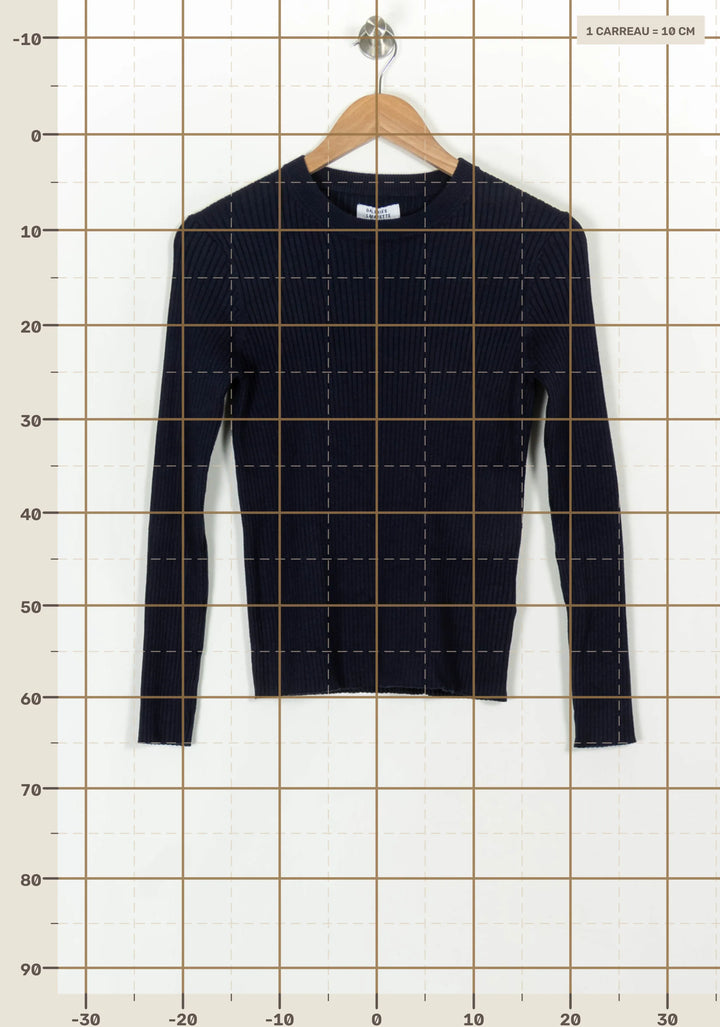 Pull Bleu - Taille S/36 de la marque Galeries Lafayette | PARAD120376 - Vendu par Paradigme - Image 4