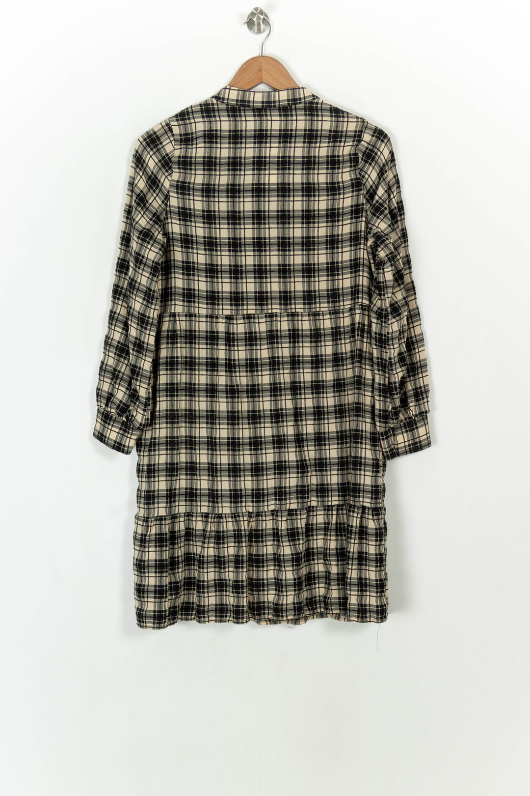 Robe Chemise Noire et Beige - Taille S/36 de la marque La Fée Maraboutée | PARAD120377 - Vendu par Paradigme - Image 5