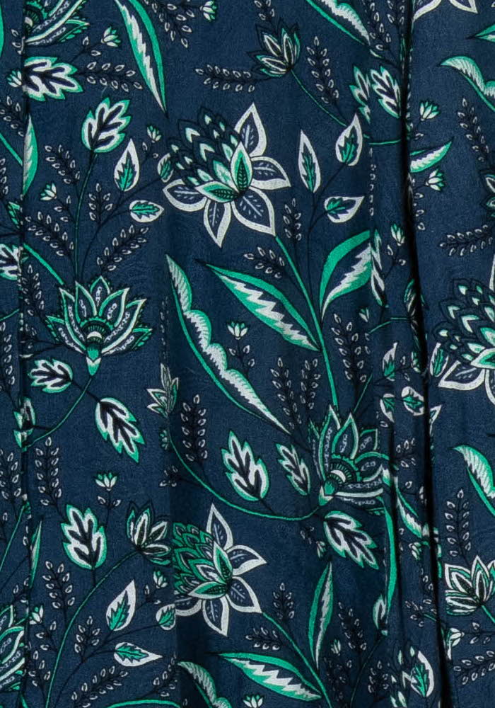 Blouse Fleurie Bleue et Verte - Taille S/36 de la marque Karl Marc John | PARAD120378 - Vendu par Paradigme - Image 3